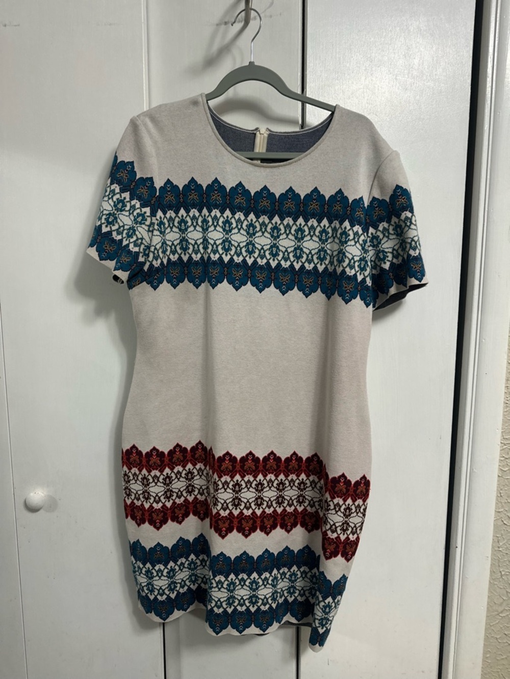 St. John Navy and Cream Knit Jacket
